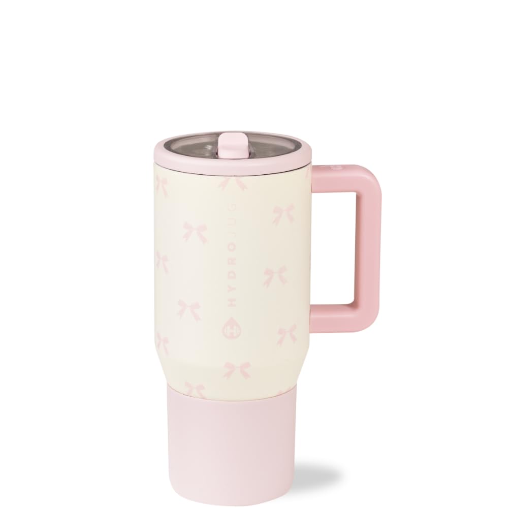 HydroJug Kids - 20 oz Insulated Kids Water Bottle with Flip Straw & Handle | Leak-Proof & Durable | Perfect for School, Sports, Lunch, Travel & Camp, Light Blue