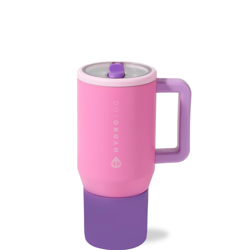 HydroJug Kids - 20 oz Insulated Kids Water Bottle with Flip Straw & Handle | Leak-Proof & Durable | Perfect for School, Sports, Lunch, Travel & Camp, Light Blue