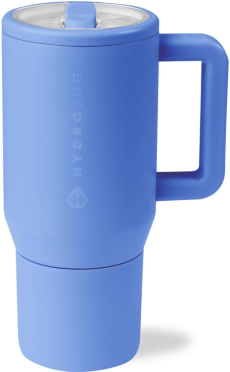 HydroJug Kids - 20 oz Insulated Kids Water Bottle with Flip Straw & Handle | Leak-Proof & Durable | Perfect for School, Sports, Lunch, Travel & Camp, Light Blue