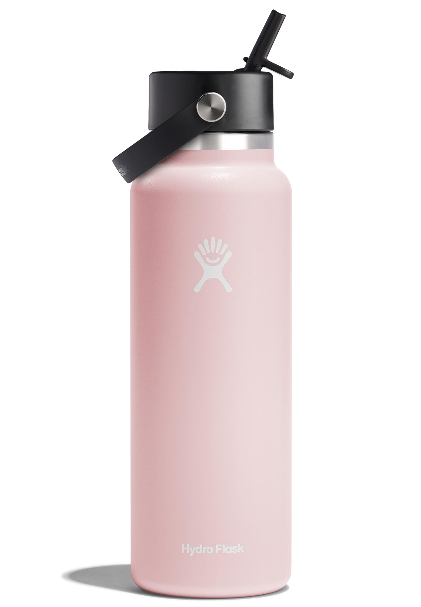 Hydro Flask Water Bottle - Insulated Stainless Steel - Wide Straw Lid, Non Spill, Leakproof in 40 Oz Indigo Blue