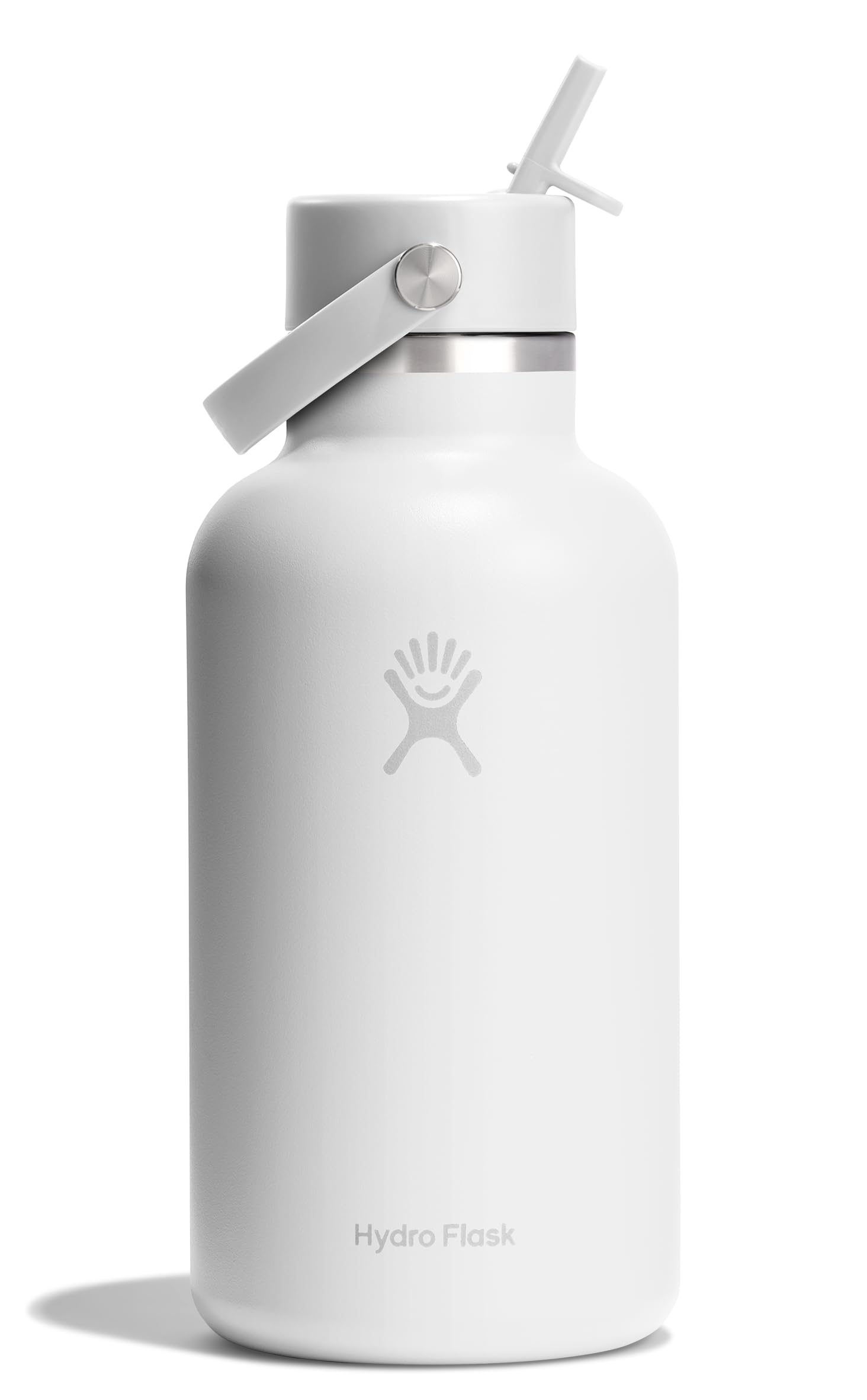 Hydro Flask Water Bottle - Insulated Stainless Steel - Wide Straw Lid, Non Spill, Leakproof in 40 Oz Indigo Blue