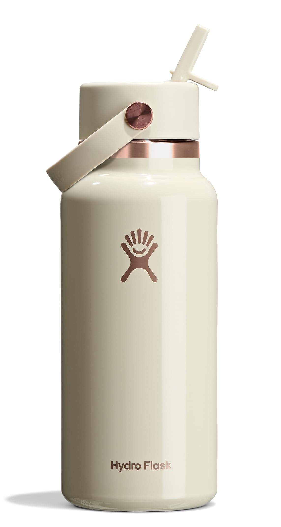 Hydro Flask Water Bottle - Insulated Stainless Steel - Wide Straw Lid, Non Spill, Leakproof in 40 Oz Indigo Blue