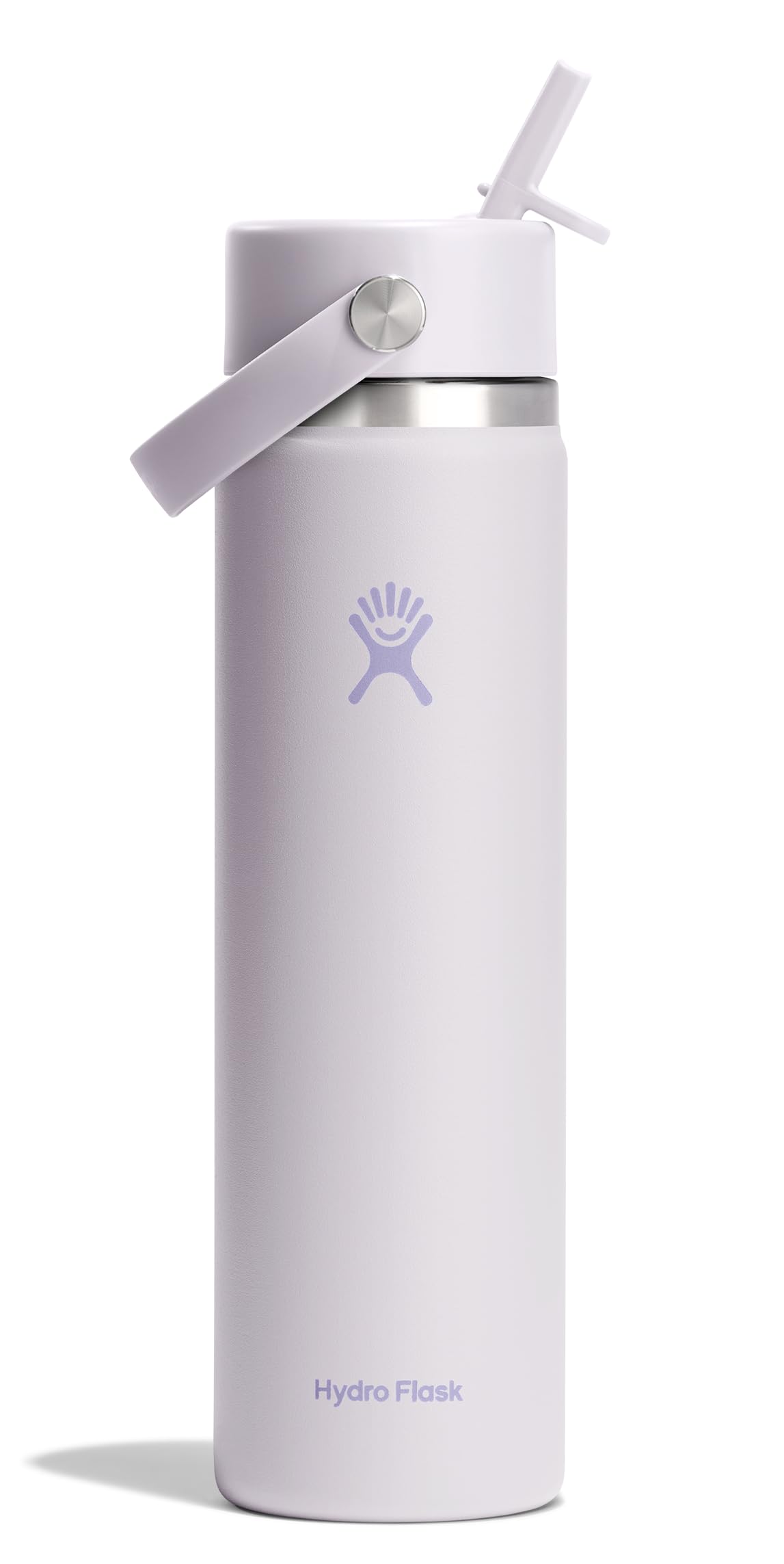 Hydro Flask Water Bottle - Insulated Stainless Steel - Wide Straw Lid, Non Spill, Leakproof in 40 Oz Indigo Blue