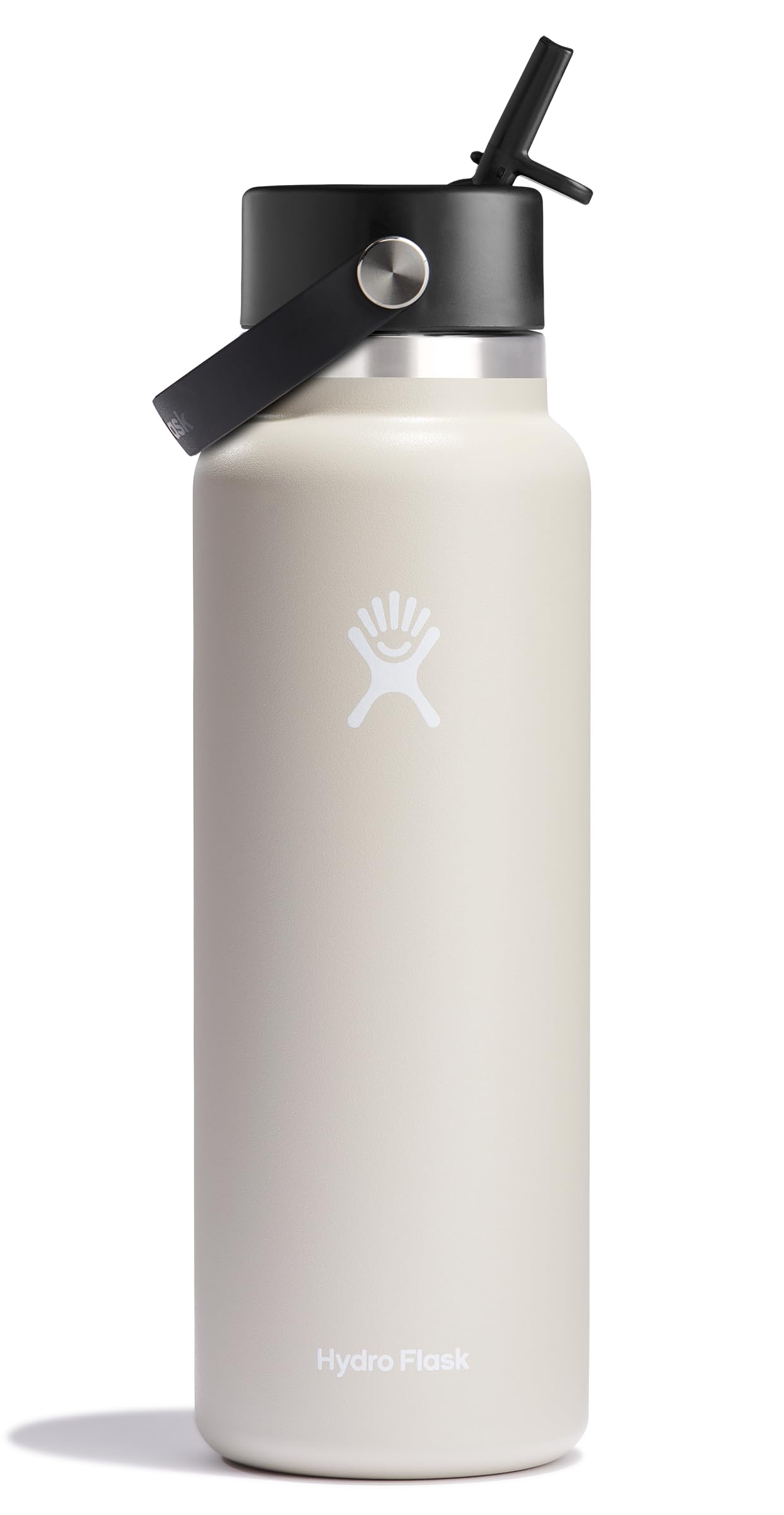 Hydro Flask Water Bottle - Insulated Stainless Steel - Wide Straw Lid, Non Spill, Leakproof in 40 Oz Indigo Blue