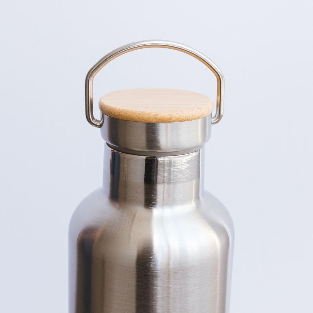 Leela Quantum H.E.A.L.360 Water Bottle – 1L Stainless Steel Bottle with Quantum Frequencies – Structured Water Bottle for Vitality, Balance & Natural Energy – BPA-Free, Plastic-Free & Insulated