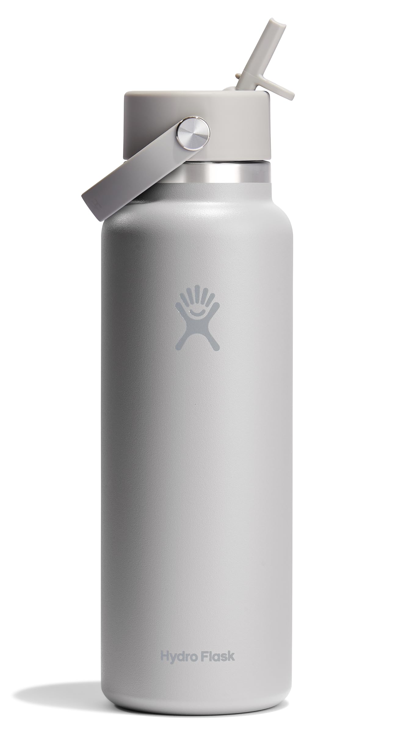 Hydro Flask Water Bottle - Insulated Stainless Steel - Wide Straw Lid, Non Spill, Leakproof in 40 Oz Indigo Blue