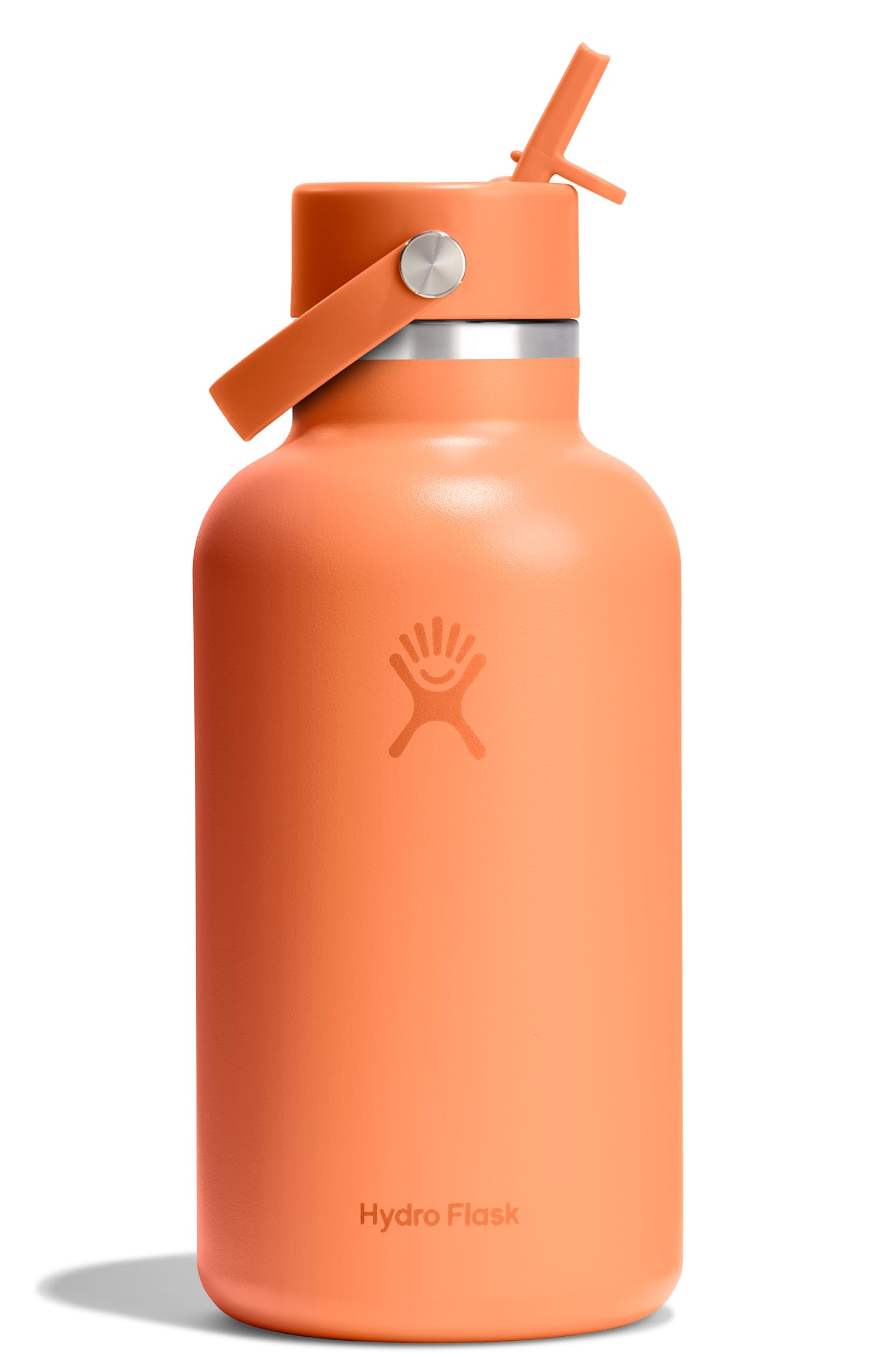 Hydro Flask Water Bottle - Insulated Stainless Steel - Wide Straw Lid, Non Spill, Leakproof in 40 Oz Indigo Blue