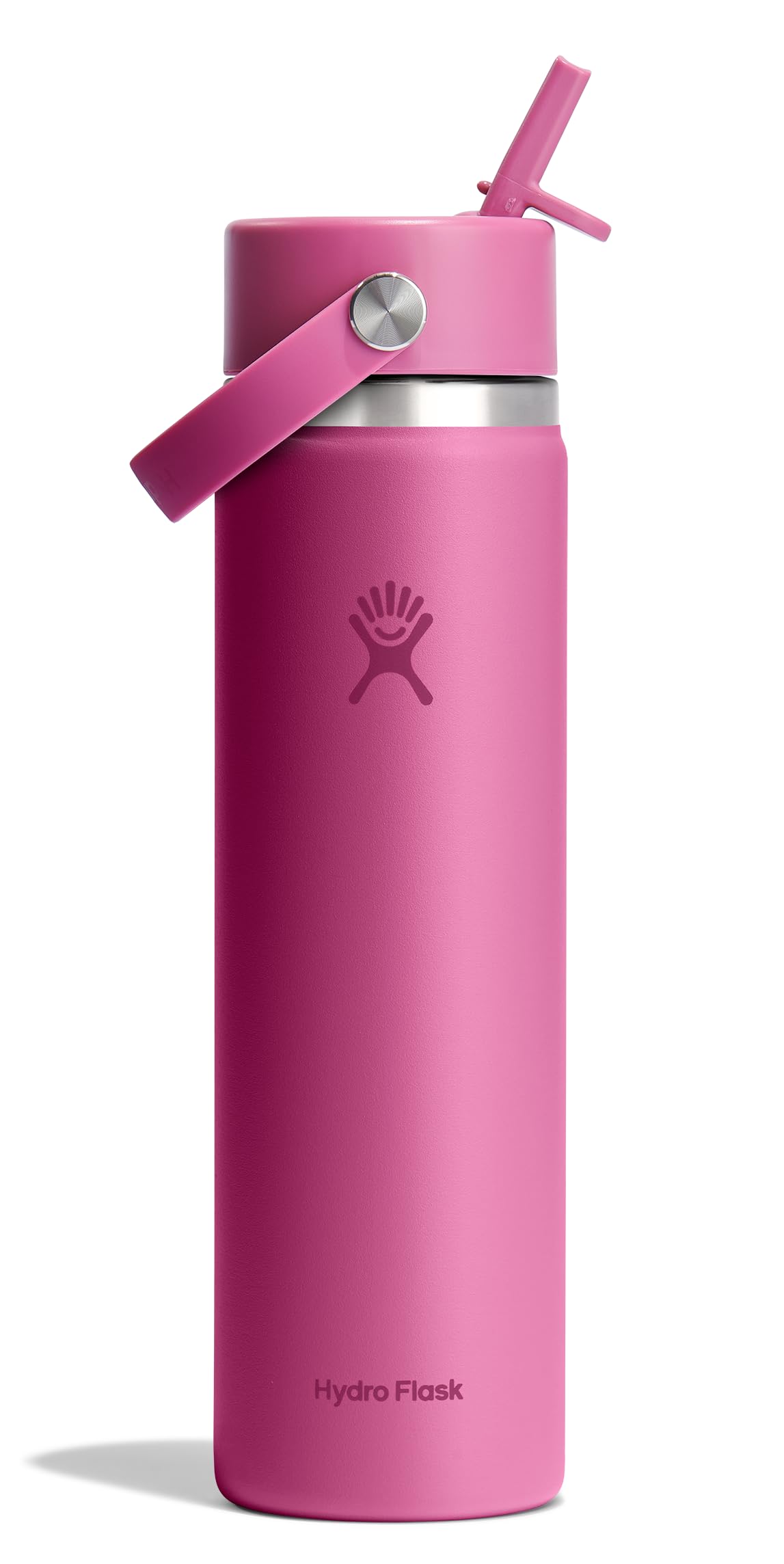 Hydro Flask Water Bottle - Insulated Stainless Steel - Wide Straw Lid, Non Spill, Leakproof in 40 Oz Indigo Blue