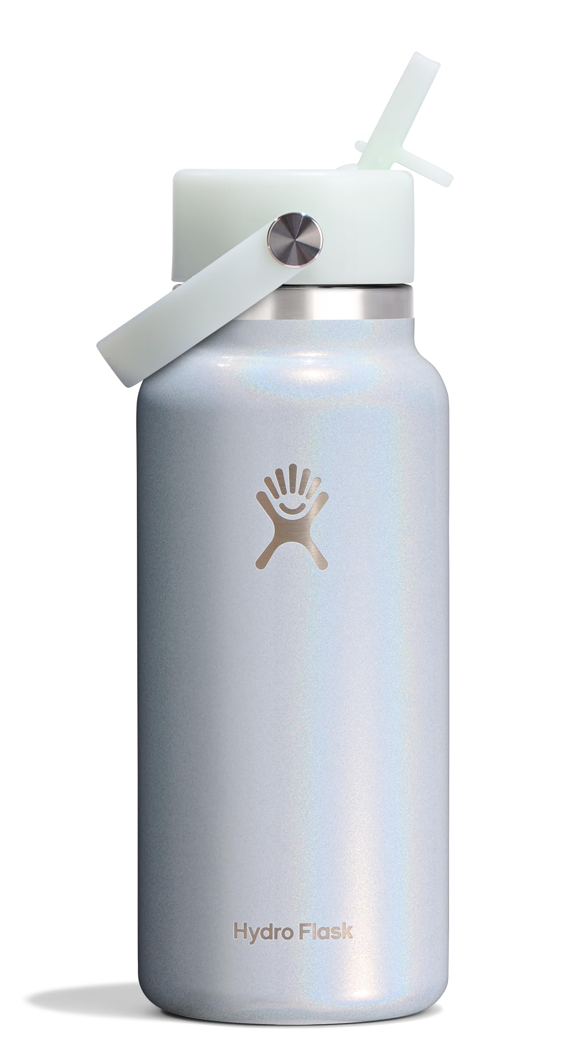 Hydro Flask Water Bottle - Insulated Stainless Steel - Wide Straw Lid, Non Spill, Leakproof in 40 Oz Indigo Blue