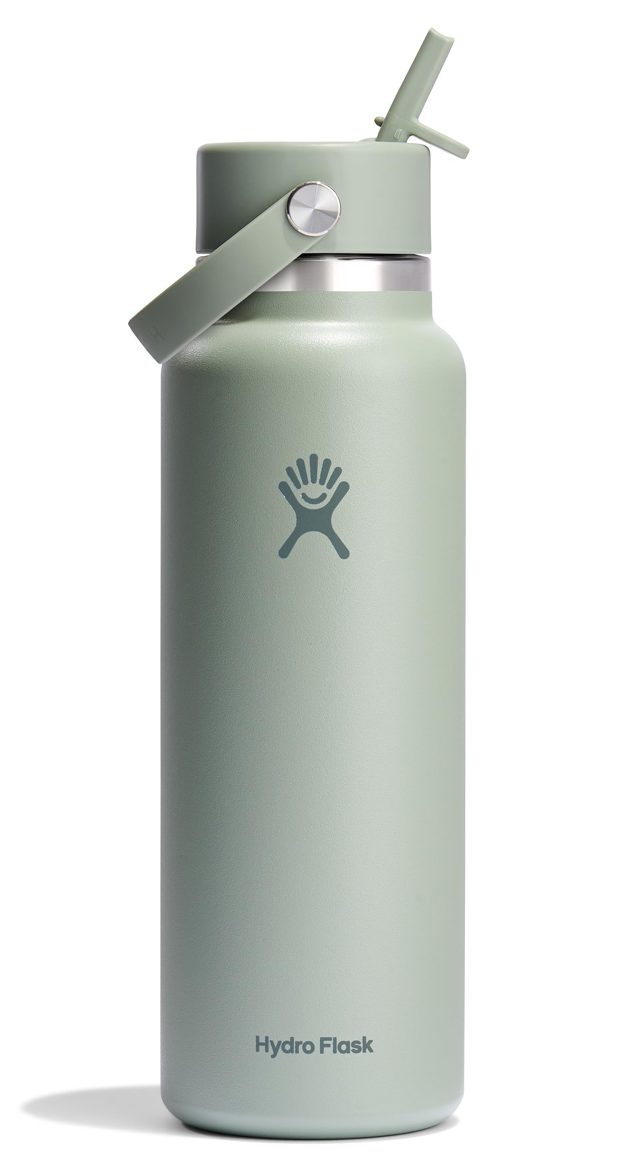 Hydro Flask Water Bottle - Insulated Stainless Steel - Wide Straw Lid, Non Spill, Leakproof in 40 Oz Indigo Blue