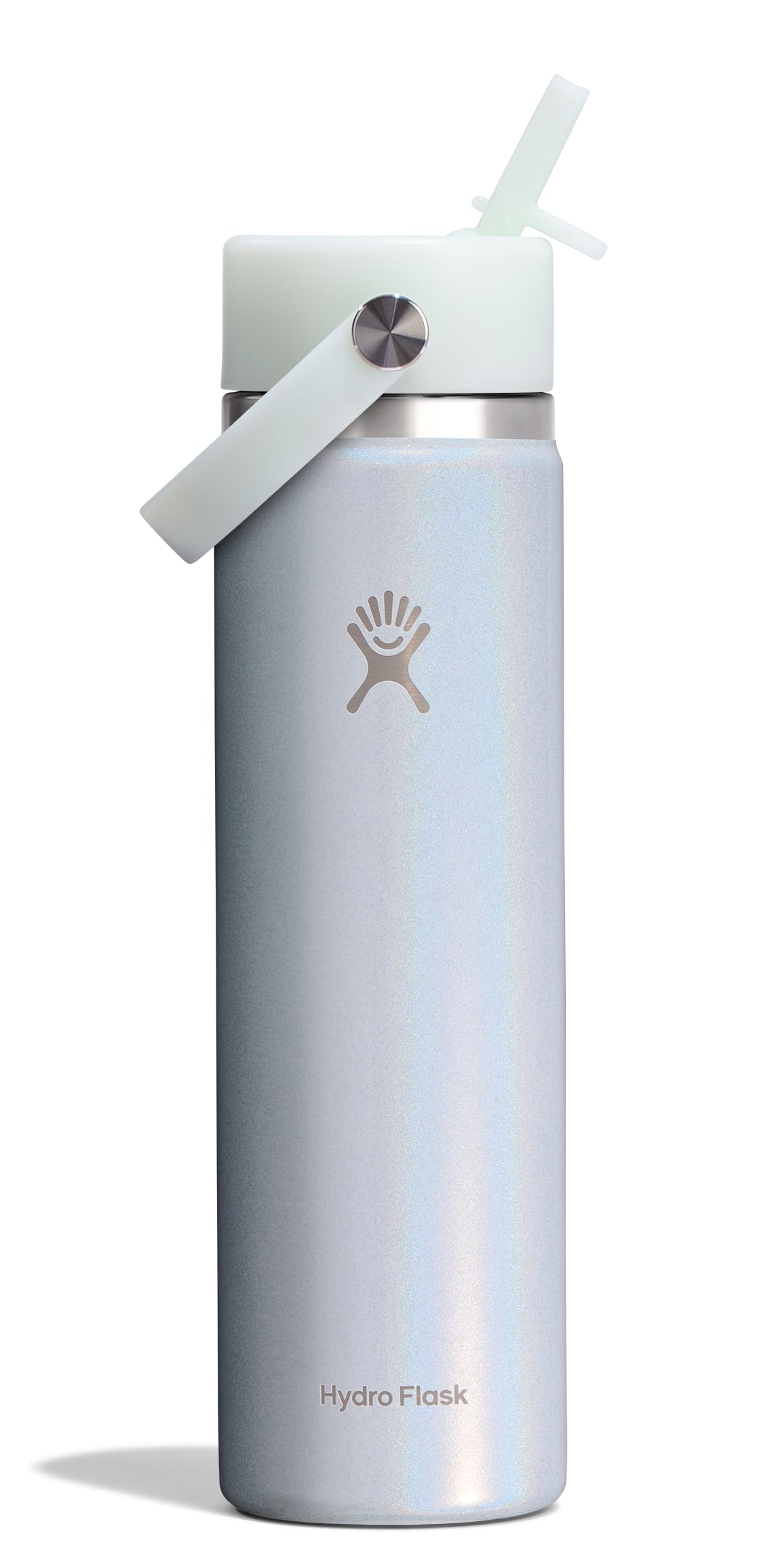 Hydro Flask Water Bottle - Insulated Stainless Steel - Wide Straw Lid, Non Spill, Leakproof in 40 Oz Indigo Blue