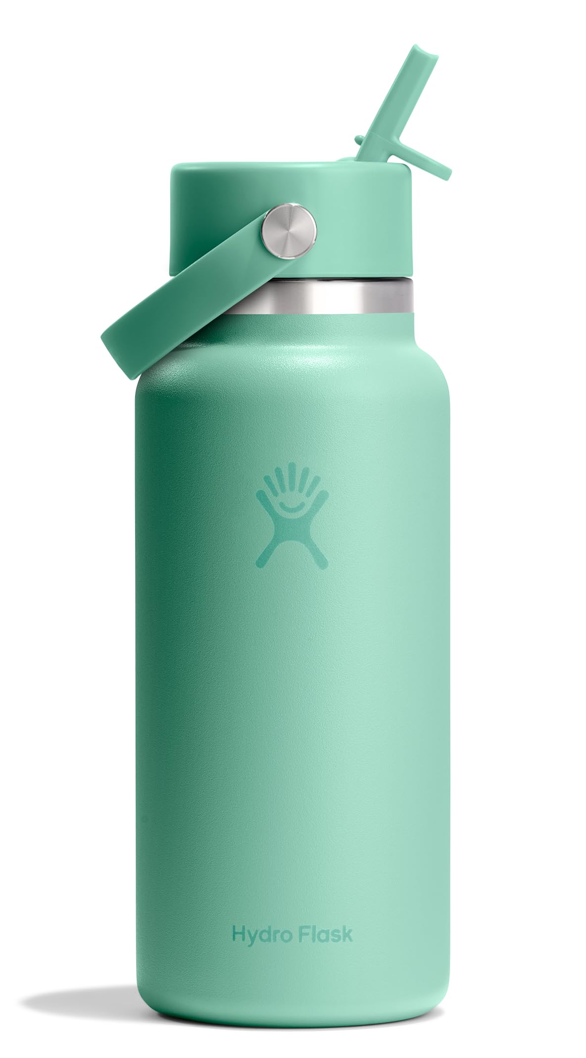 Hydro Flask Water Bottle - Insulated Stainless Steel - Wide Straw Lid, Non Spill, Leakproof in 40 Oz Indigo Blue