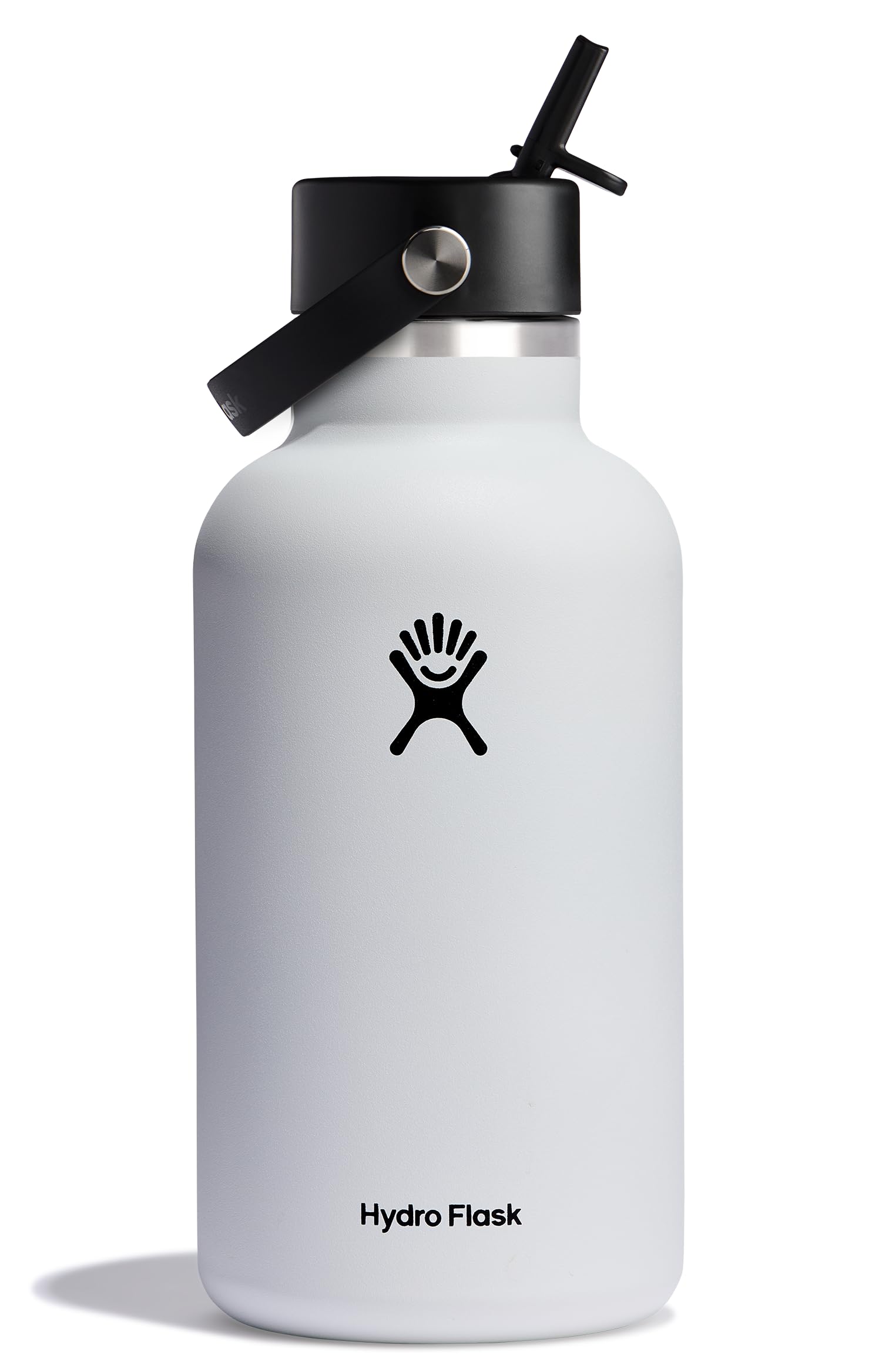 Hydro Flask Water Bottle - Insulated Stainless Steel - Wide Straw Lid, Non Spill, Leakproof in 40 Oz Indigo Blue
