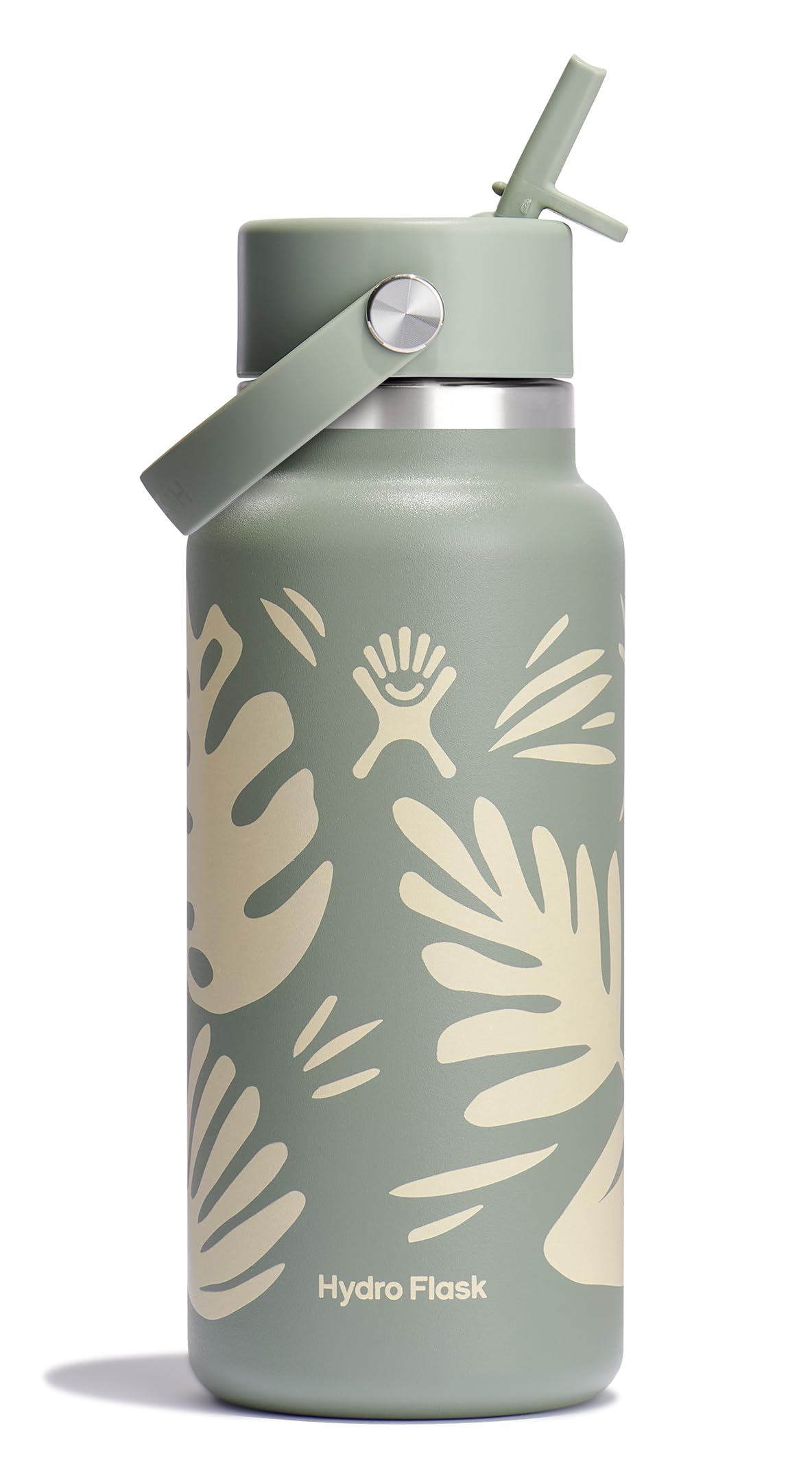Hydro Flask Water Bottle - Insulated Stainless Steel - Wide Straw Lid, Non Spill, Leakproof in 40 Oz Indigo Blue
