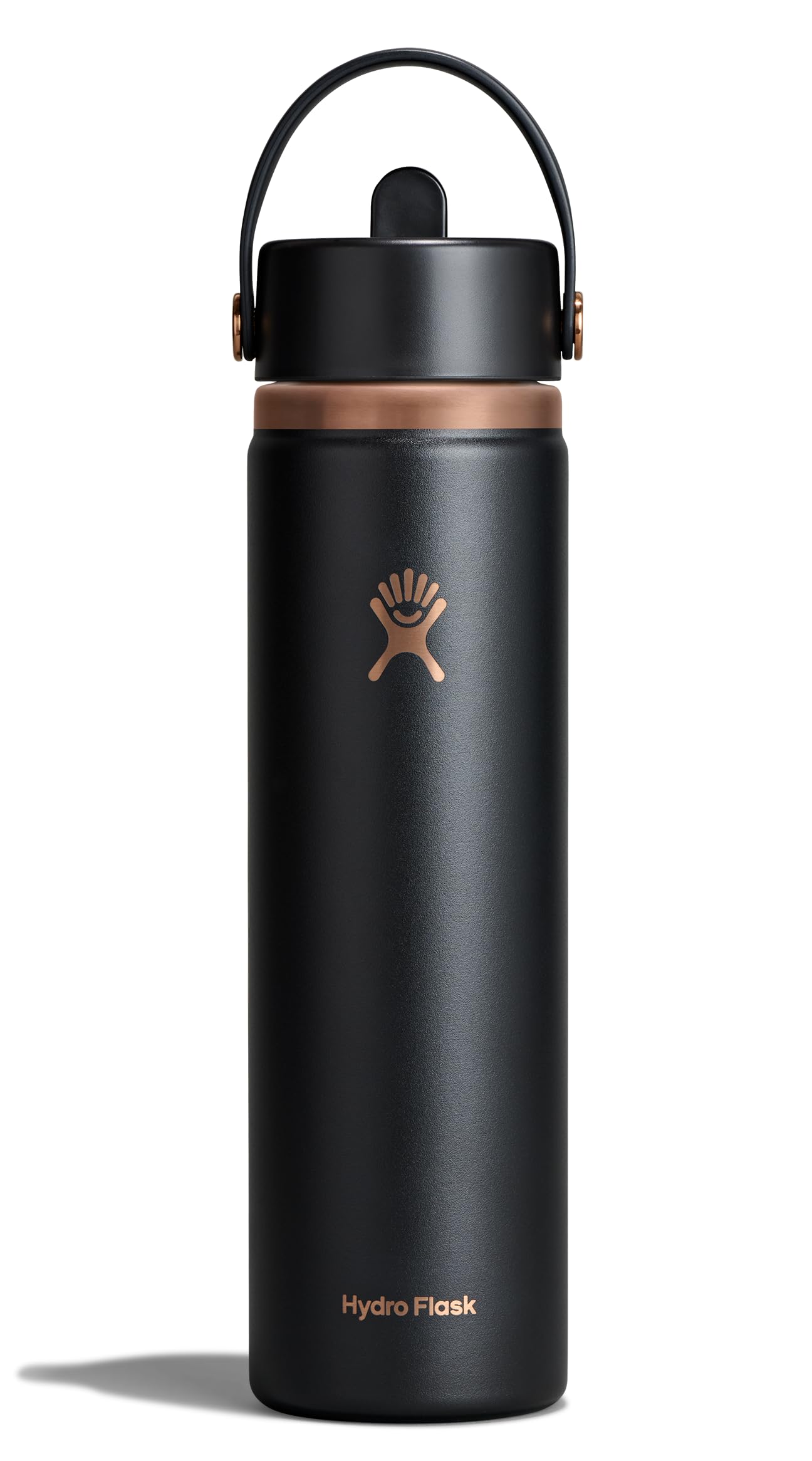 Hydro Flask Water Bottle - Insulated Stainless Steel - Wide Straw Lid, Non Spill, Leakproof in 40 Oz Indigo Blue