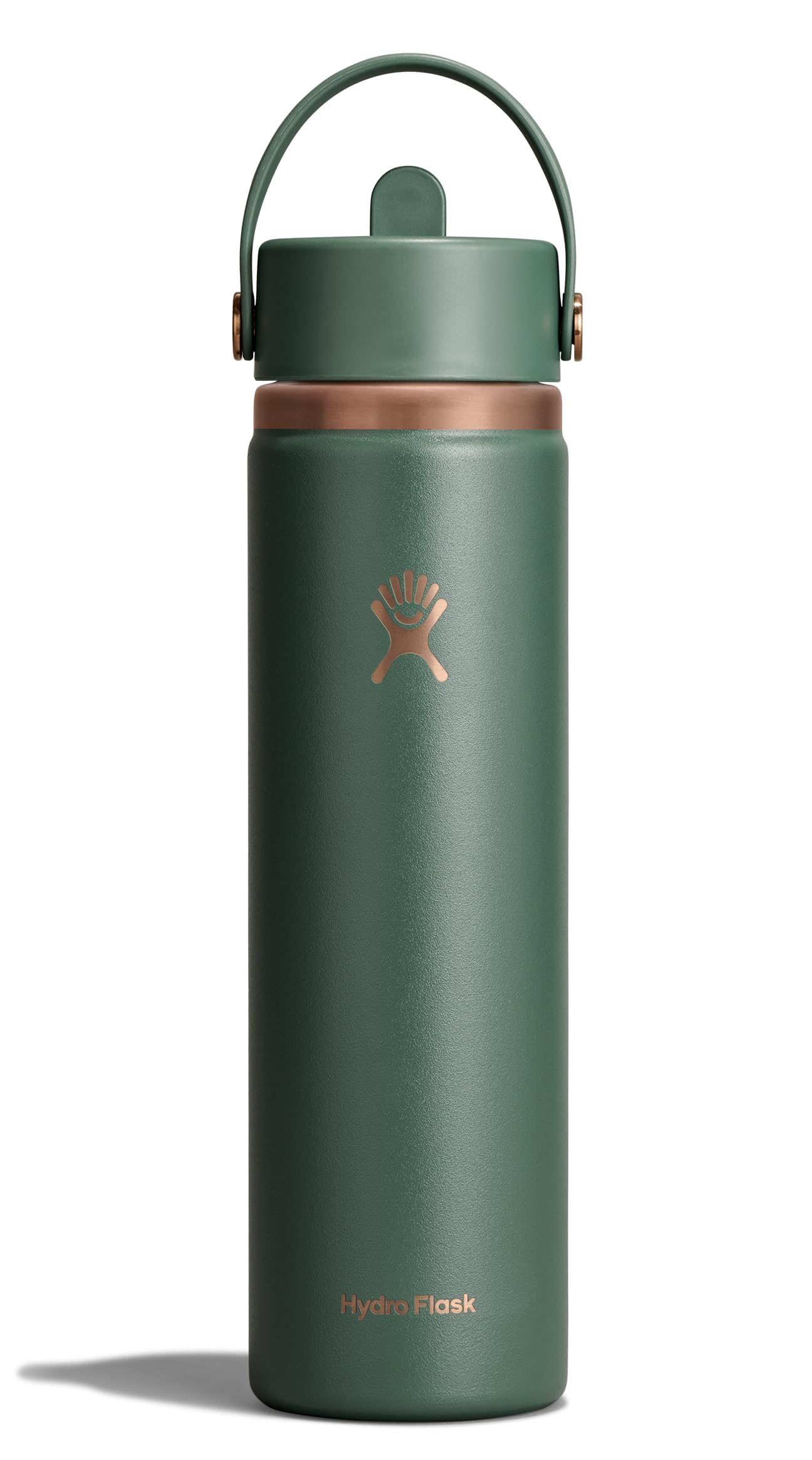 Hydro Flask Water Bottle - Insulated Stainless Steel - Wide Straw Lid, Non Spill, Leakproof in 40 Oz Indigo Blue