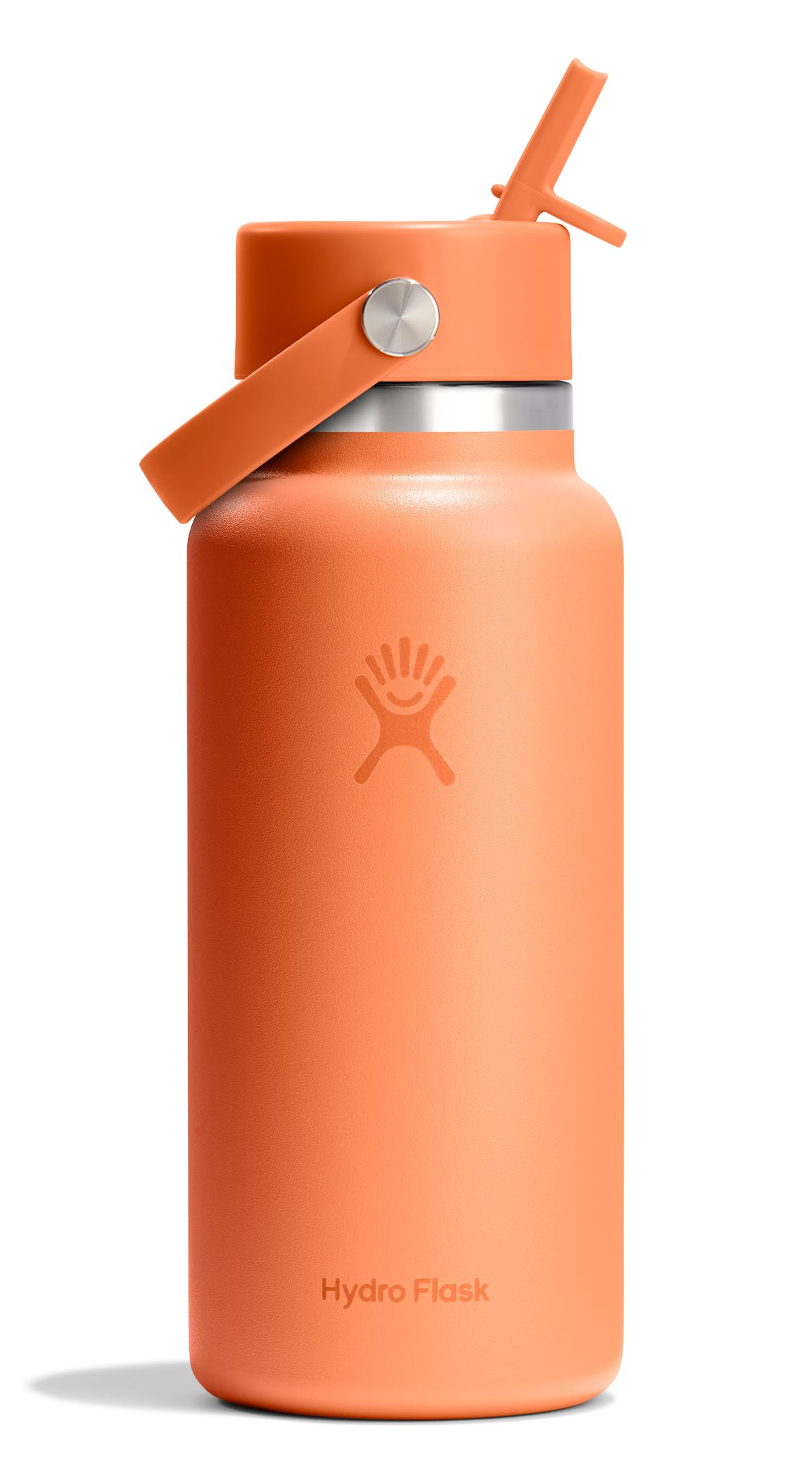 Hydro Flask Water Bottle - Insulated Stainless Steel - Wide Straw Lid, Non Spill, Leakproof in 40 Oz Indigo Blue