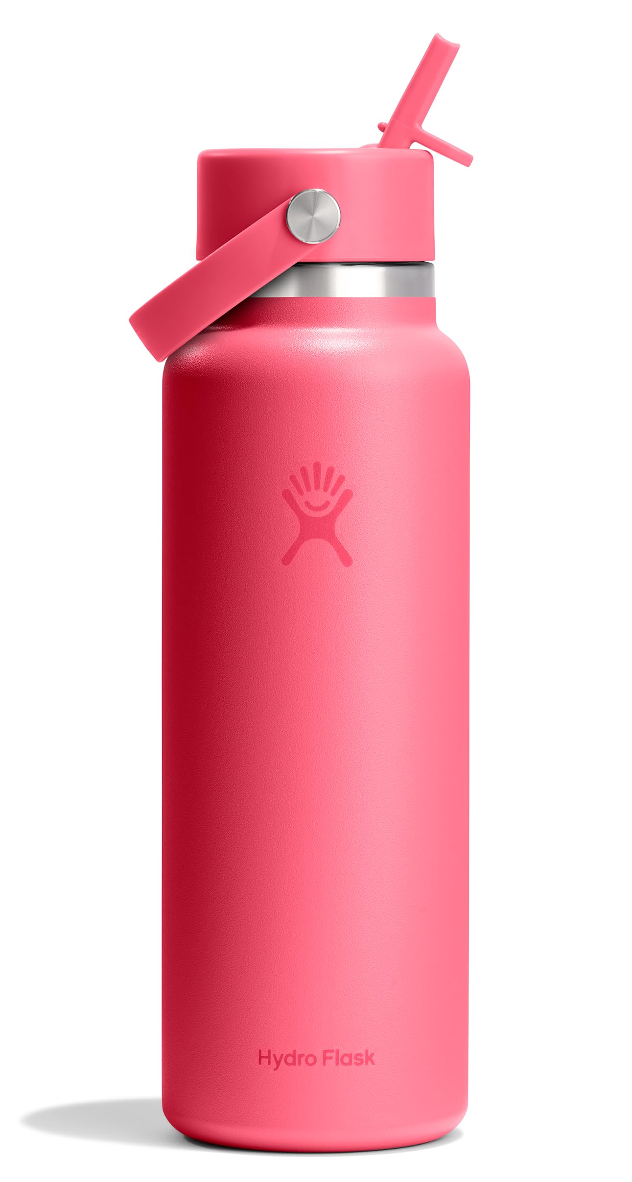 Hydro Flask Water Bottle - Insulated Stainless Steel - Wide Straw Lid, Non Spill, Leakproof in 40 Oz Indigo Blue