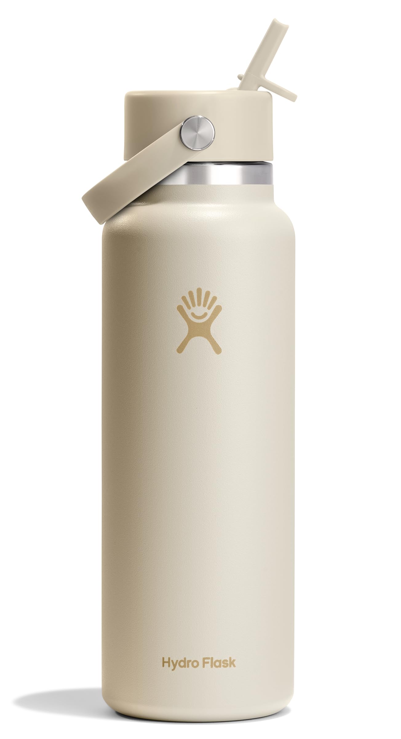 Hydro Flask Water Bottle - Insulated Stainless Steel - Wide Straw Lid, Non Spill, Leakproof in 40 Oz Indigo Blue