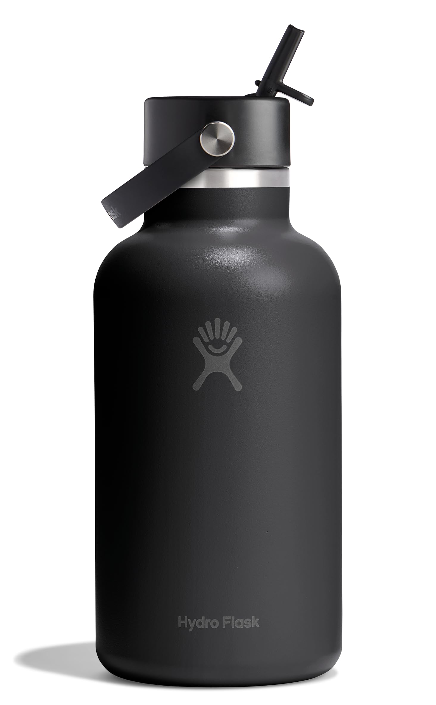 Hydro Flask Water Bottle - Insulated Stainless Steel - Wide Straw Lid, Non Spill, Leakproof in 40 Oz Indigo Blue