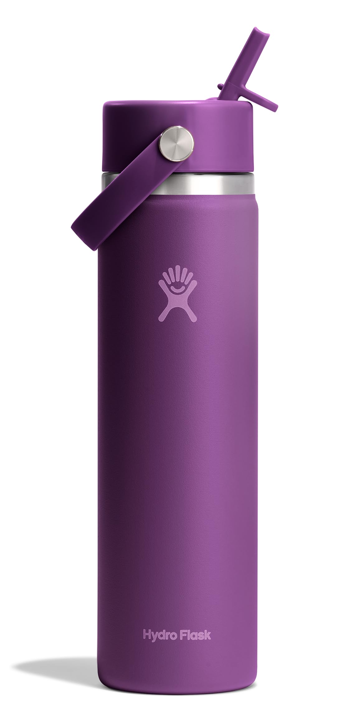 Hydro Flask Water Bottle - Insulated Stainless Steel - Wide Straw Lid, Non Spill, Leakproof in 40 Oz Indigo Blue