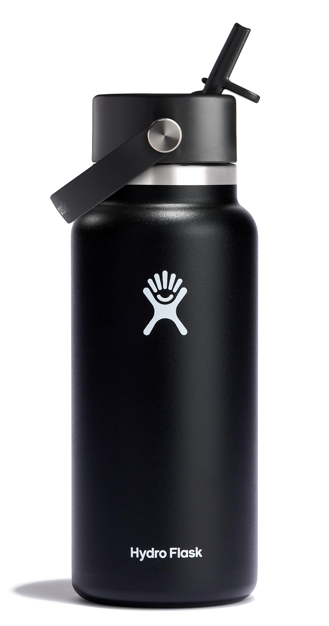 Hydro Flask Water Bottle - Insulated Stainless Steel - Wide Straw Lid, Non Spill, Leakproof in 40 Oz Indigo Blue
