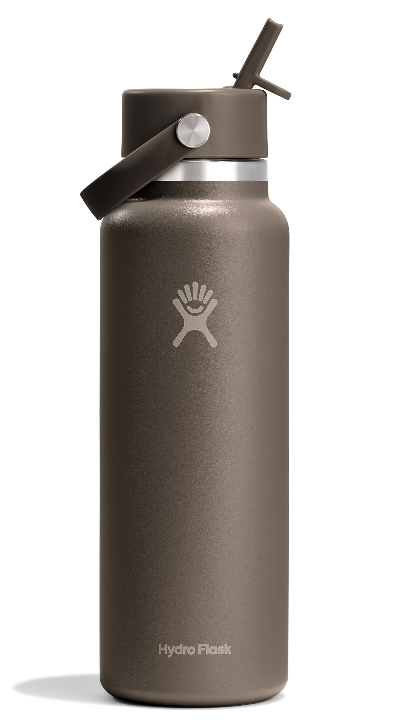 Hydro Flask Water Bottle - Insulated Stainless Steel - Wide Straw Lid, Non Spill, Leakproof in 40 Oz Indigo Blue